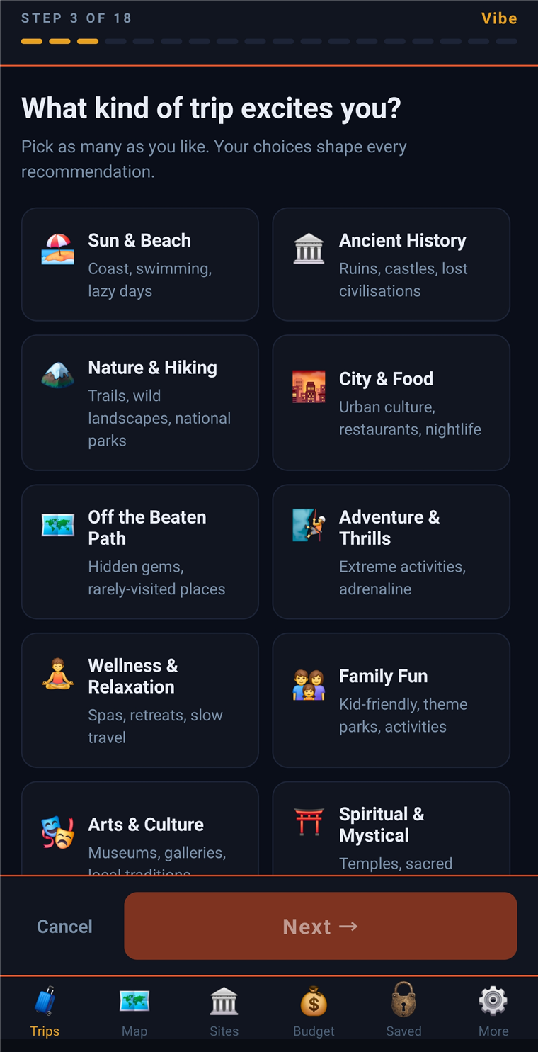 Build a trip